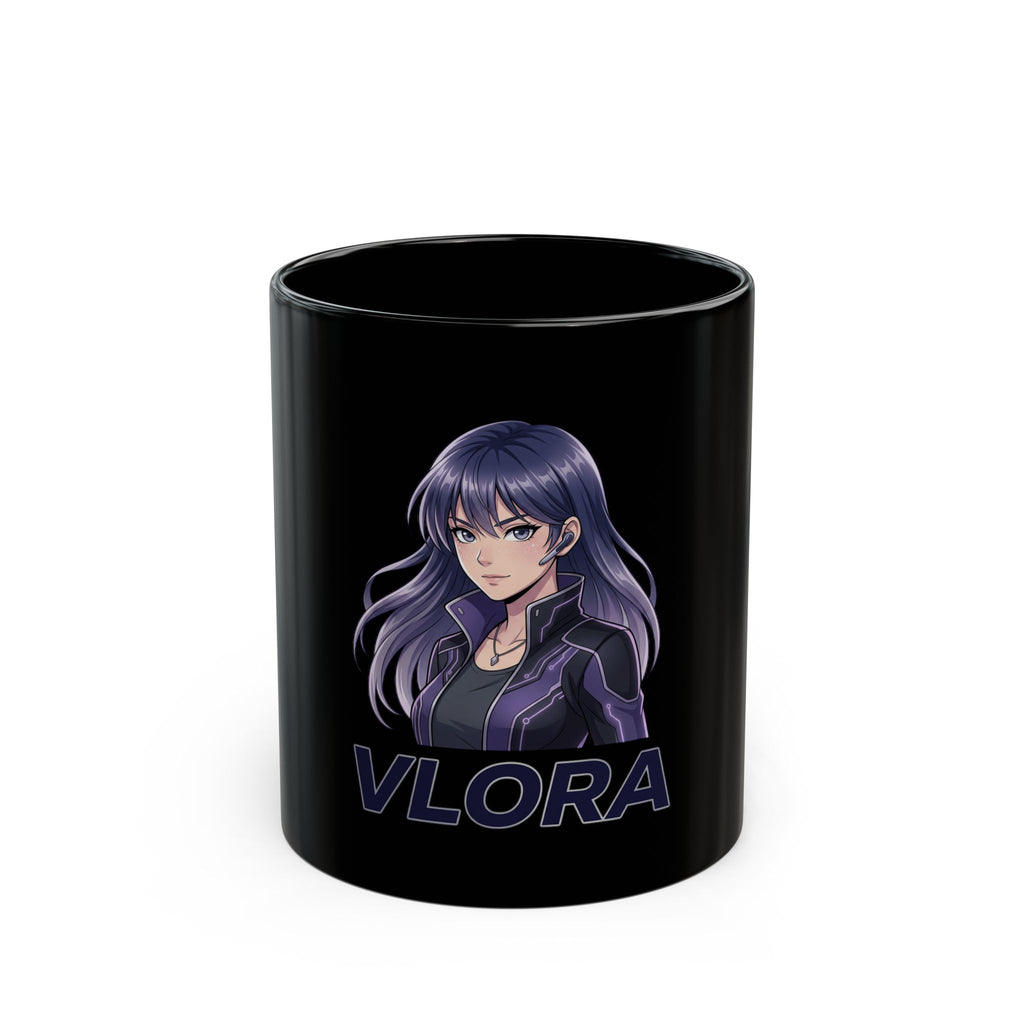 Vlora Anime Character Black Mug – 11oz/15oz