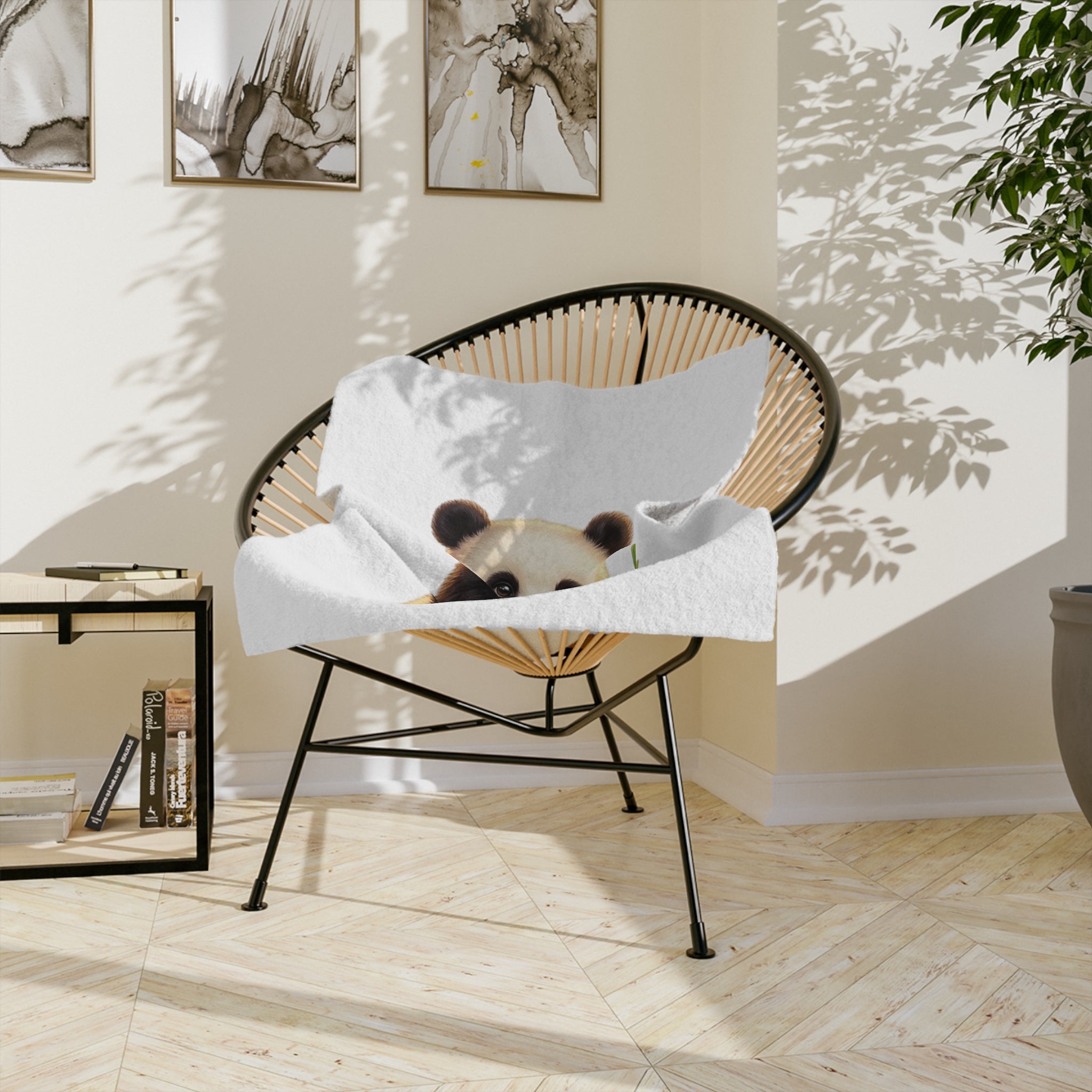 Panda Bamboo Microfiber Blanket — Cute Baby Panda Plush Throw