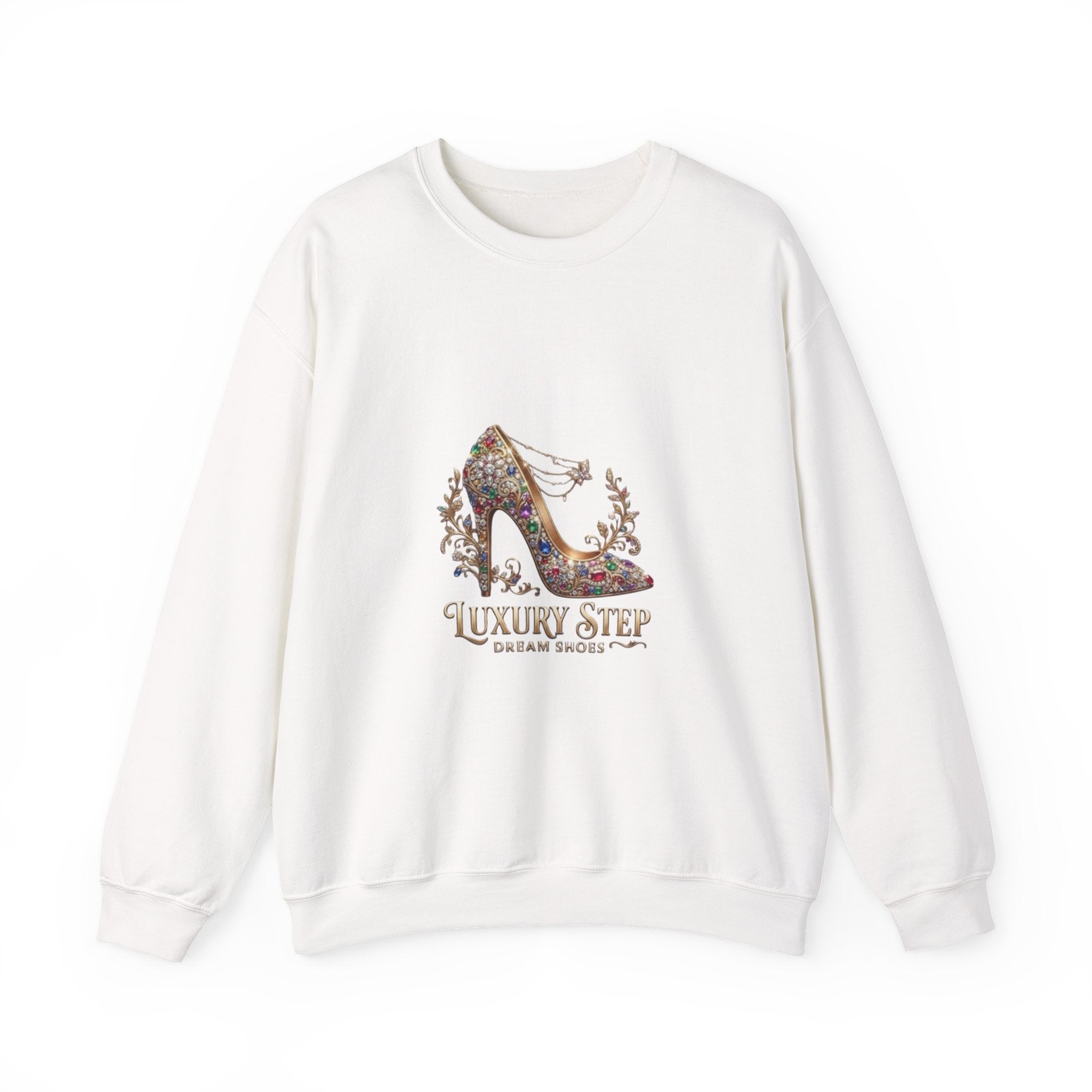 Luxury Step High Heel Sweatshirt — Floral Dream Shoes Graphic Crewneck