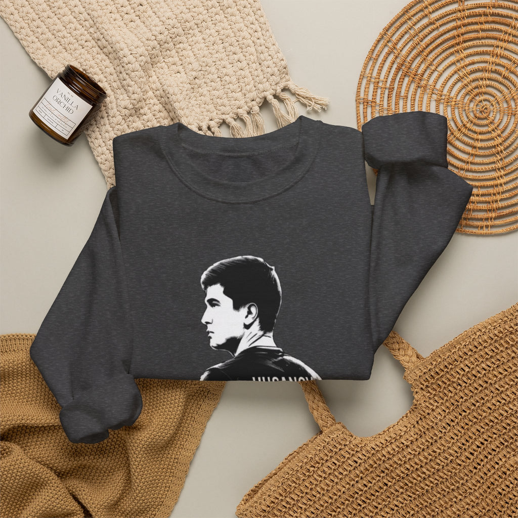 Husanov 45 Soccer Player Portrait Crewneck Sweatshirt