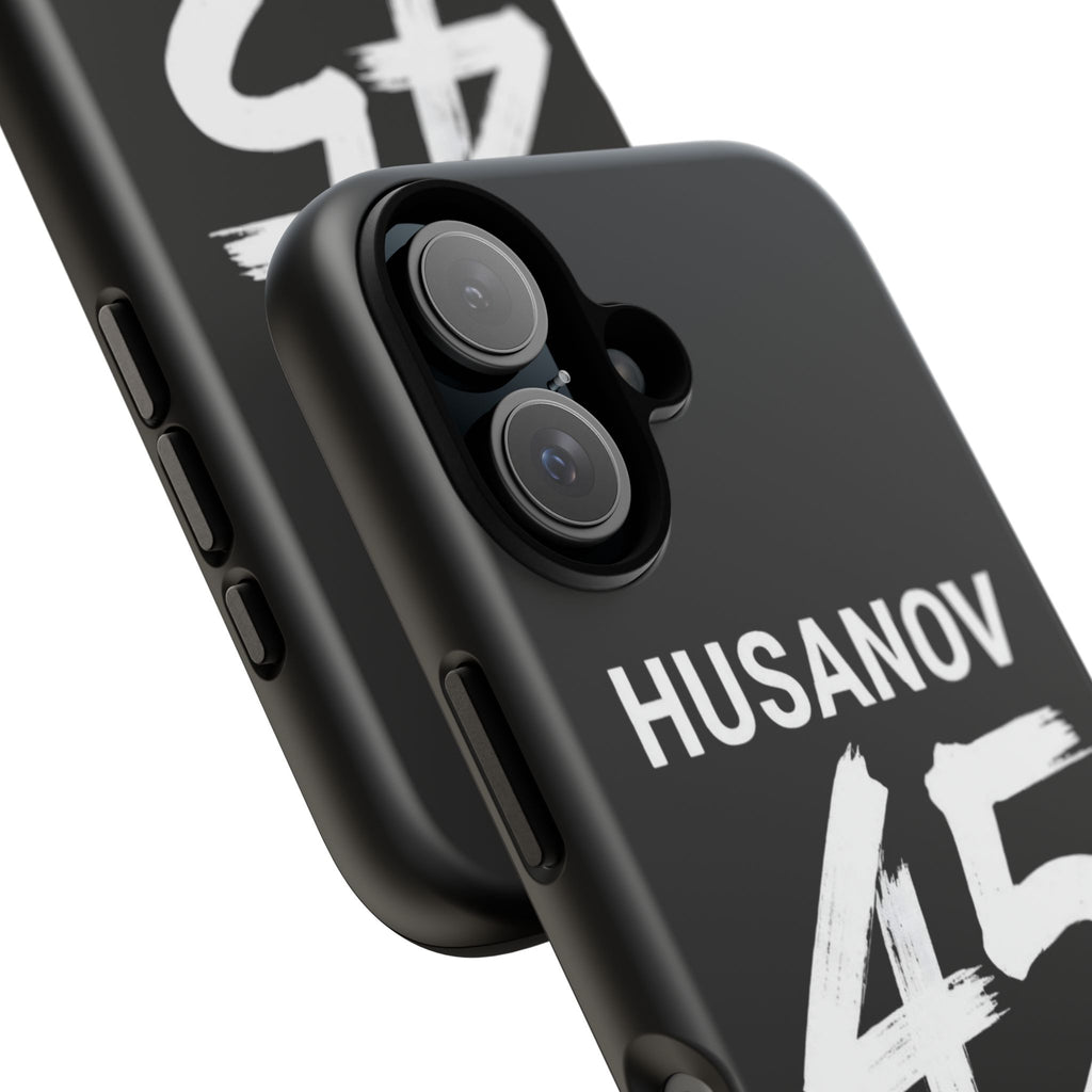 Phone Case — Custom 'HUSANOV 45' Uzbekistan Black Protective Case