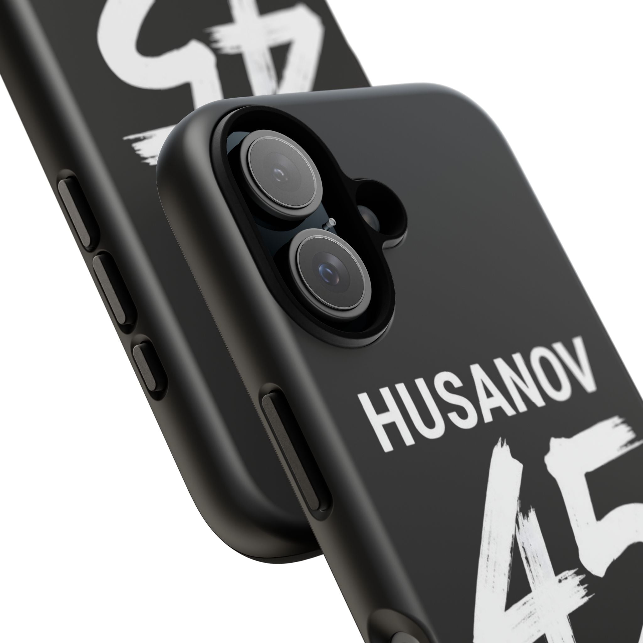 Phone Case — Custom 'HUSANOV 45' Uzbekistan Black Protective Case