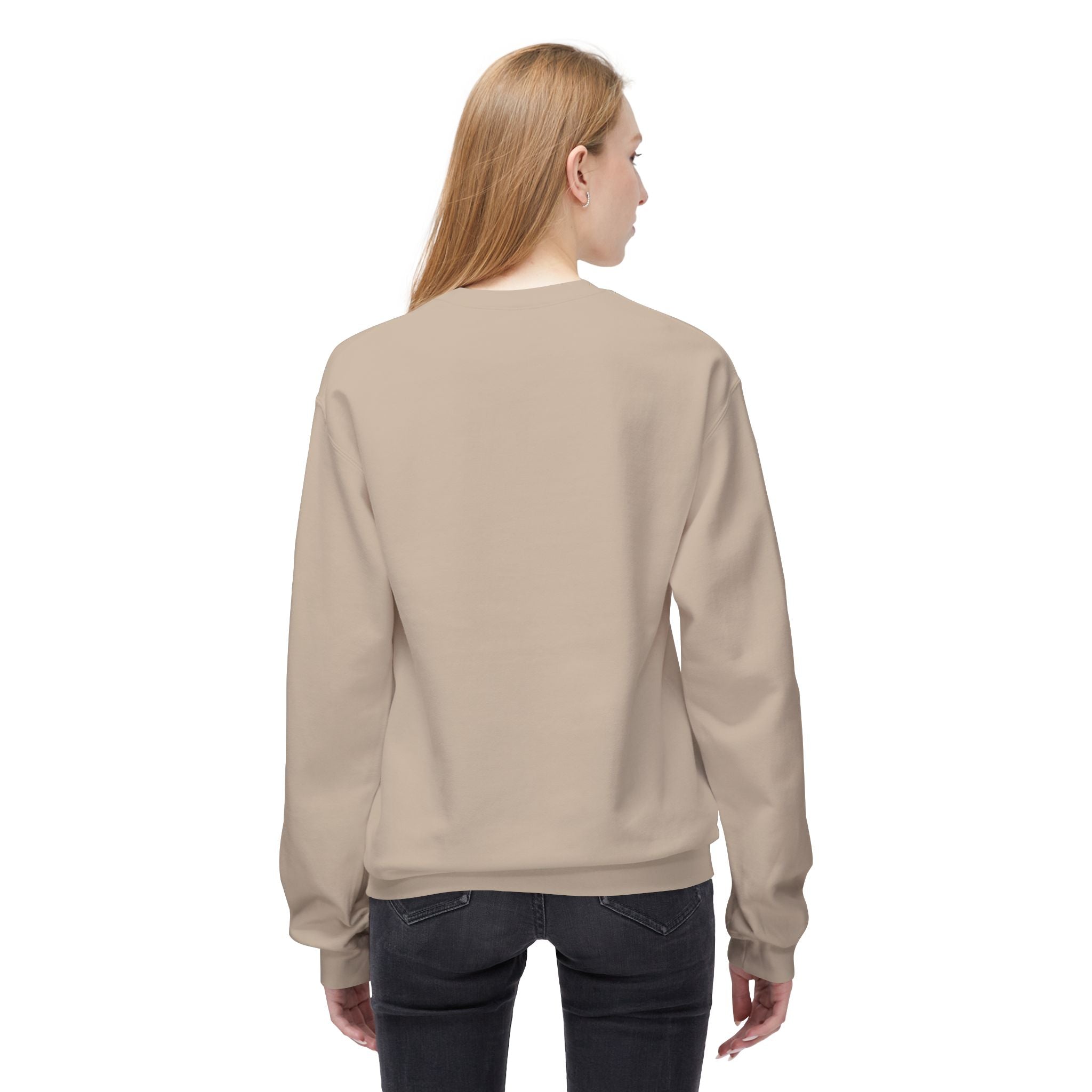 Vlora Market Crewneck Sweatshirt — Minimal Logo Fleece Pullover