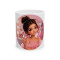 Makeup Girl Ceramic Mug — Cute Pink Vanity Coffee Cup (11oz & 15oz)