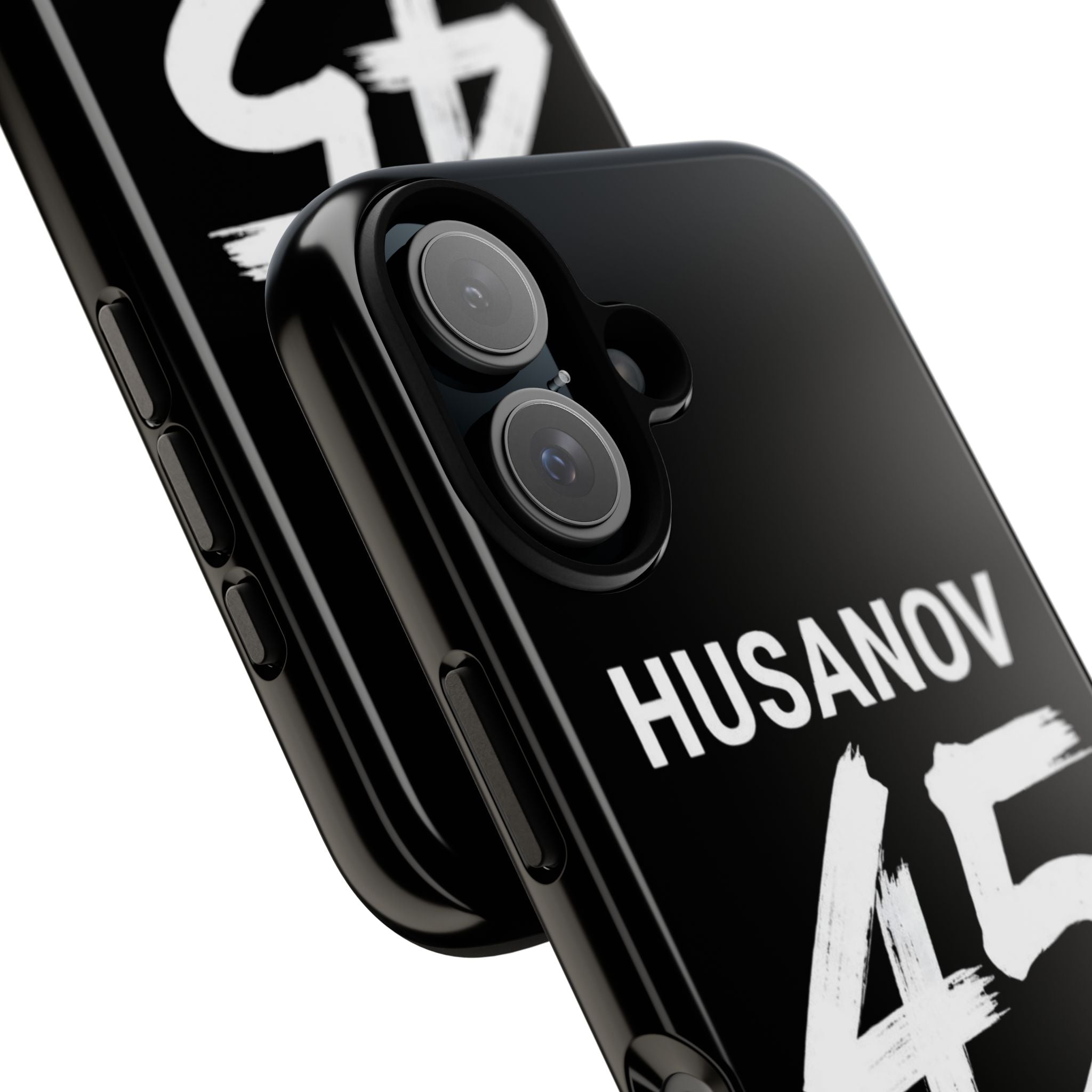 Phone Case — Custom 'HUSANOV 45' Uzbekistan Black Protective Case