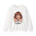 Anime Girl "WOW" Crewneck Sweatshirt — Cute Kawaii Graphic Pullover