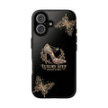 Luxury Step Floral Stiletto Phone Case — Elegant Butterfly Glitter Tough Case