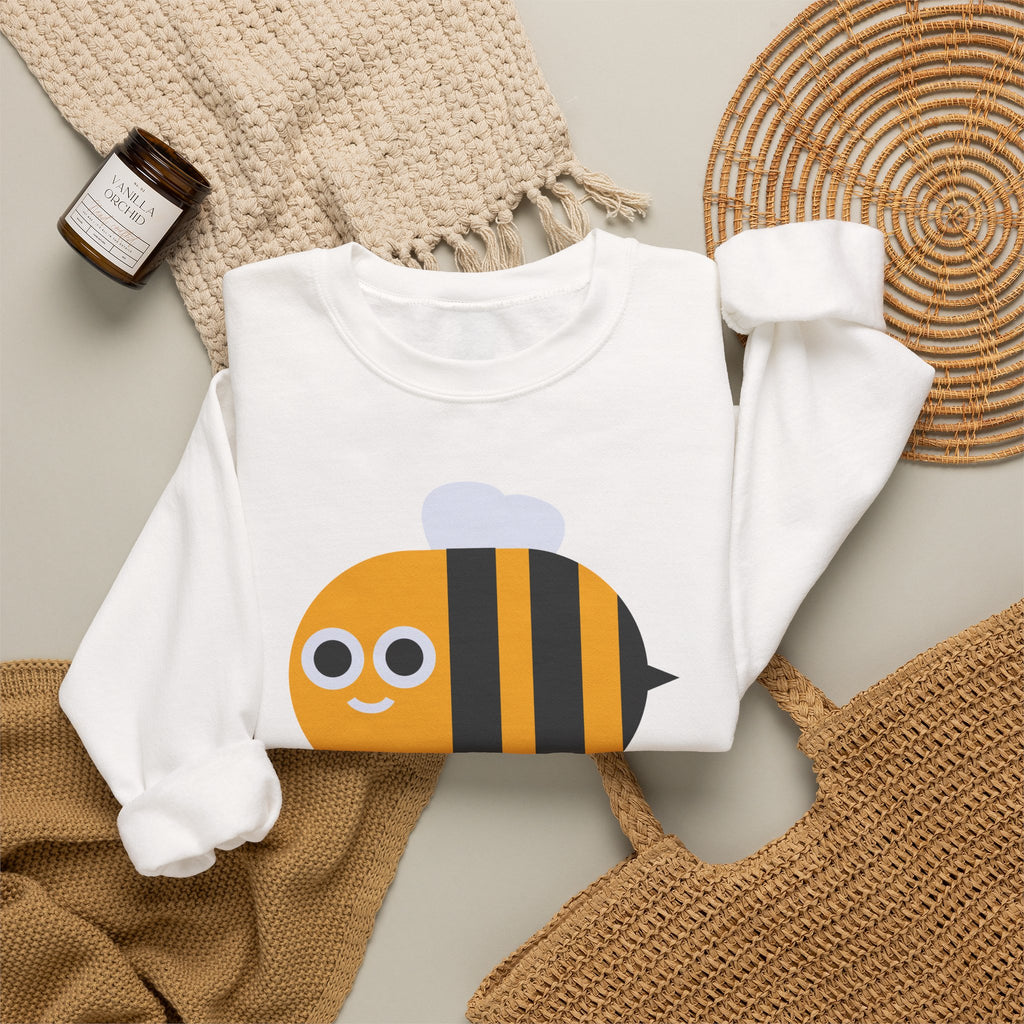 Bee Cool Crewneck Sweatshirt – Cute Bumblebee Graphic "BEE COOL"