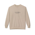 Vlora Market Crewneck Sweatshirt — Minimal Logo Fleece Pullover
