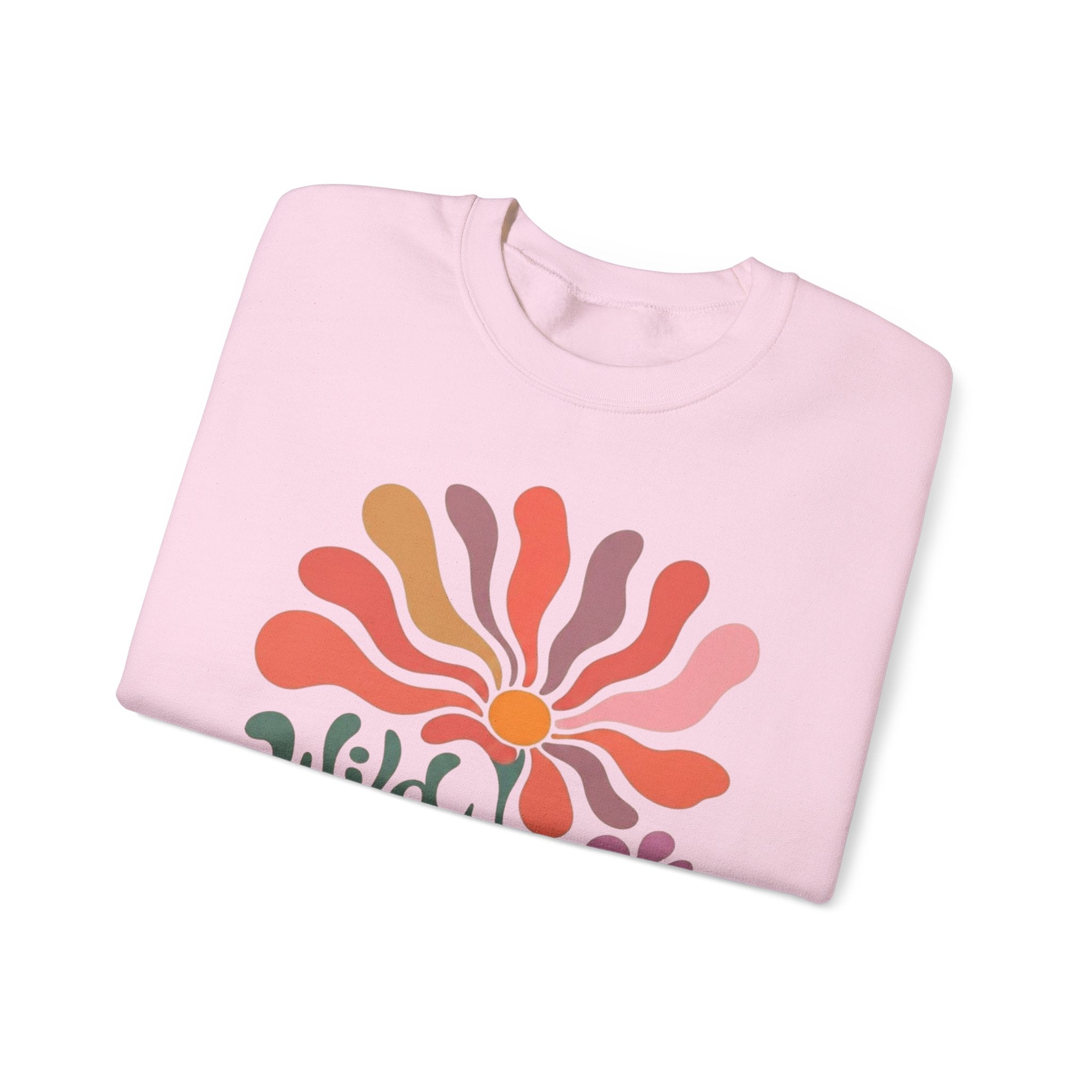 Wild Bloom Crewneck Sweatshirt — Retro Floral Graphic