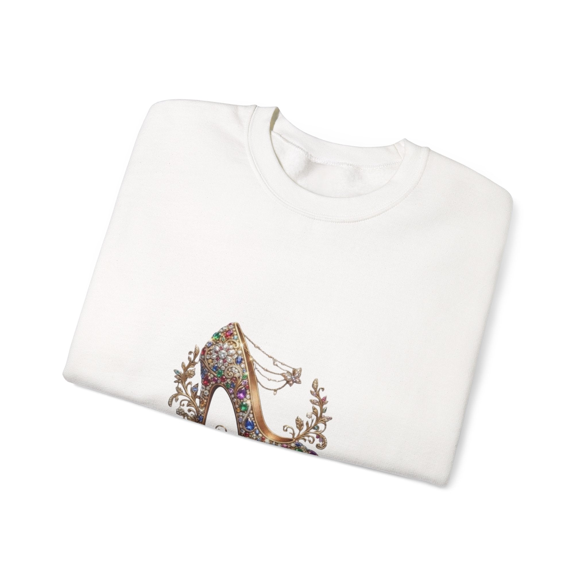 Luxury Step High Heel Sweatshirt — Floral Dream Shoes Graphic Crewneck