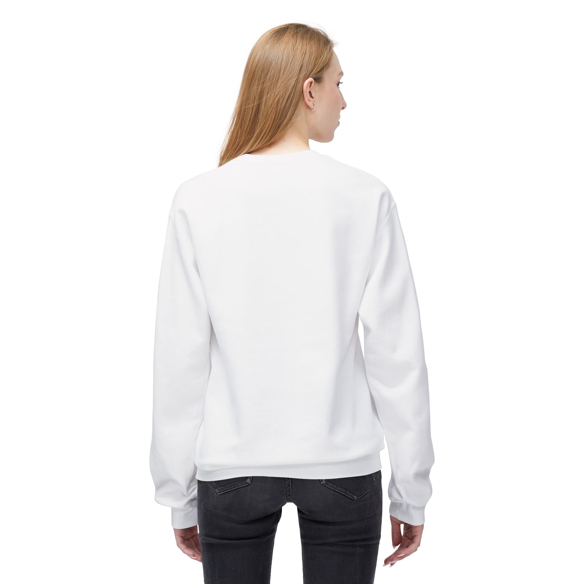 Vlora Market Crewneck Sweatshirt — Minimal Logo Fleece Pullover
