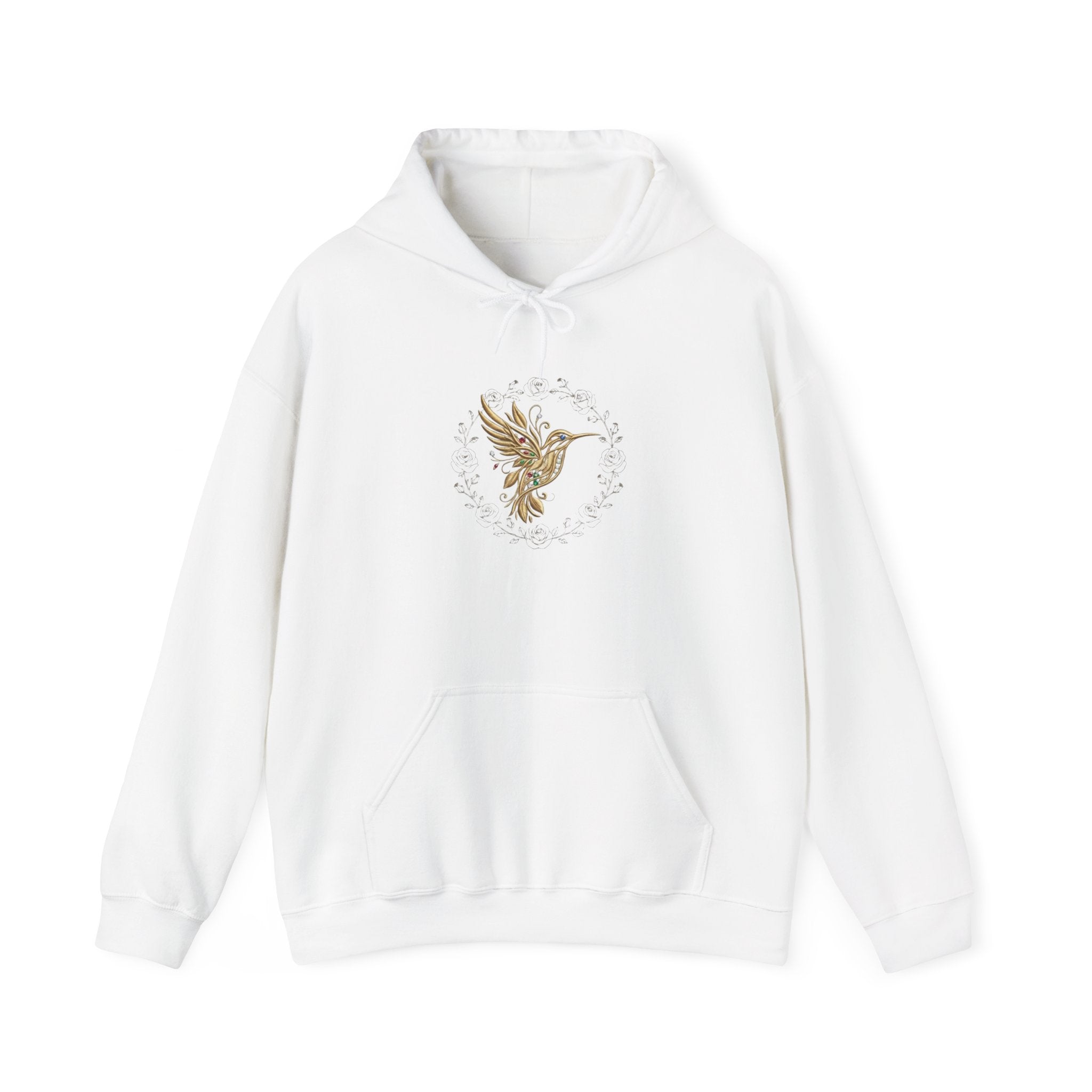 Phoenix Rising Hoodie — Golden Mythical Bird Graphic Hooded Sweatshirt