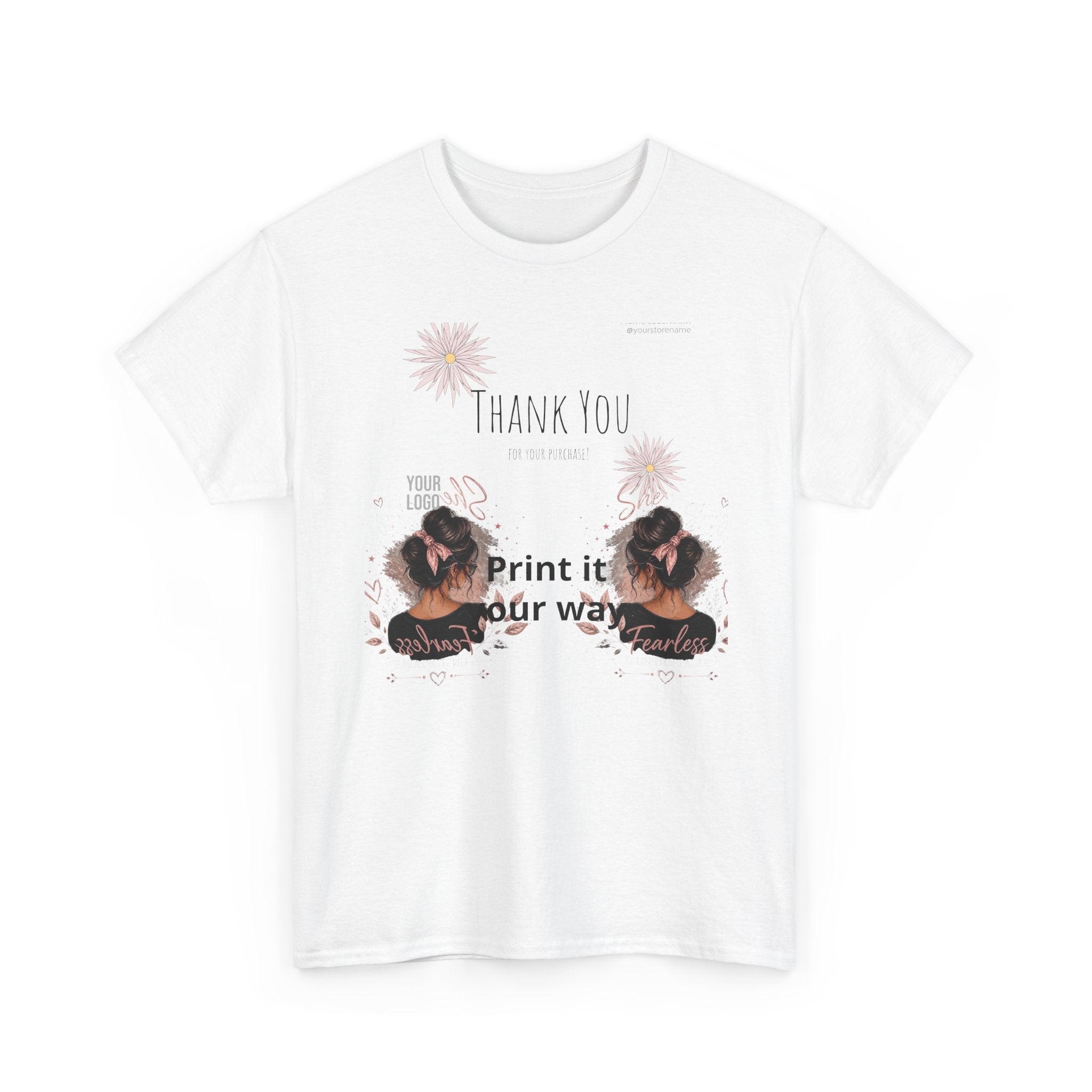 Thank You Floral Photo Collage Tee — Personalized Memory T‑Shirt