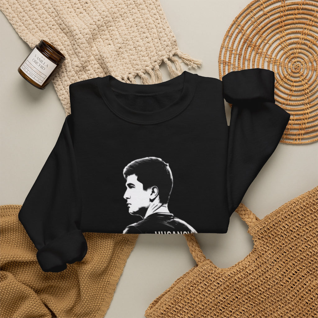 Husanov 45 Soccer Player Portrait Crewneck Sweatshirt