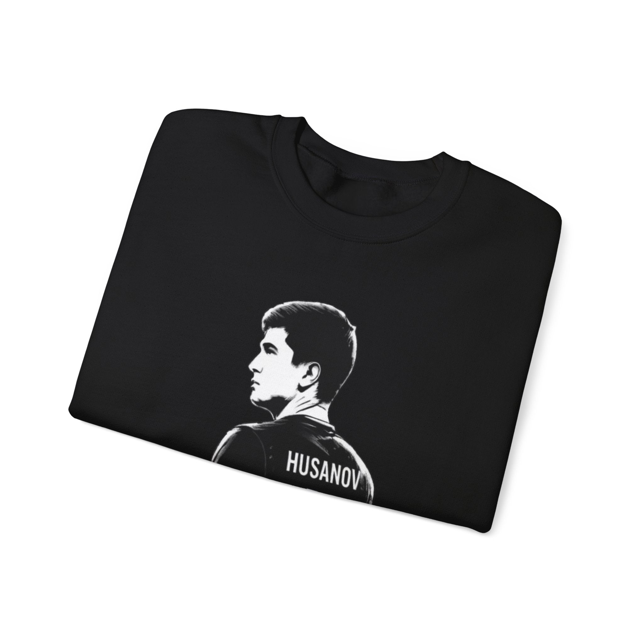 Husanov 45 Soccer Player Portrait Crewneck Sweatshirt