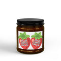 Strawberry Love Scented Soy Candle — 4oz & 9oz Jar with Black Lid