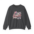 Love Graphic Sweatshirt — Cute Pink Heart & Origami Crane Crewneck