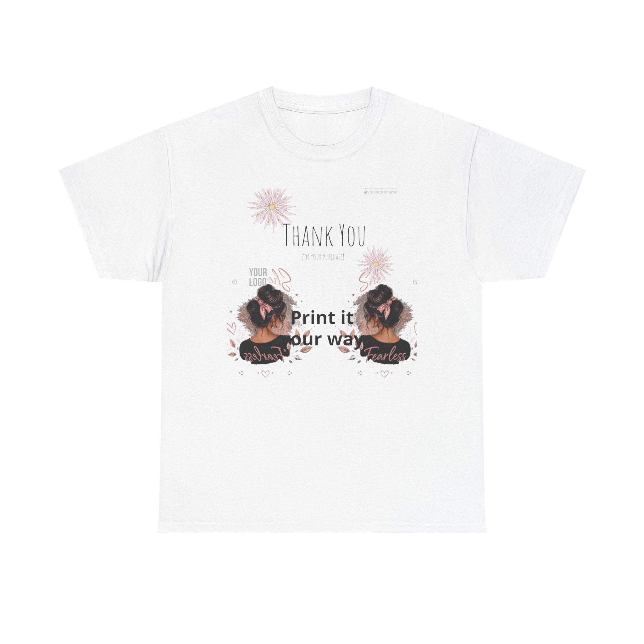 Thank You Floral Photo Collage Tee — Personalized Memory T‑Shirt