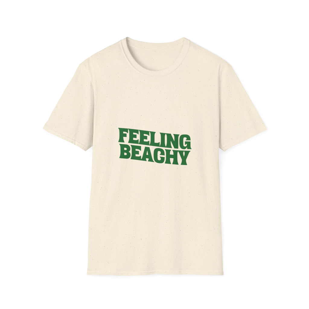 Feeling Beachy T-Shirt — Retro Green Beach Vibes Tee