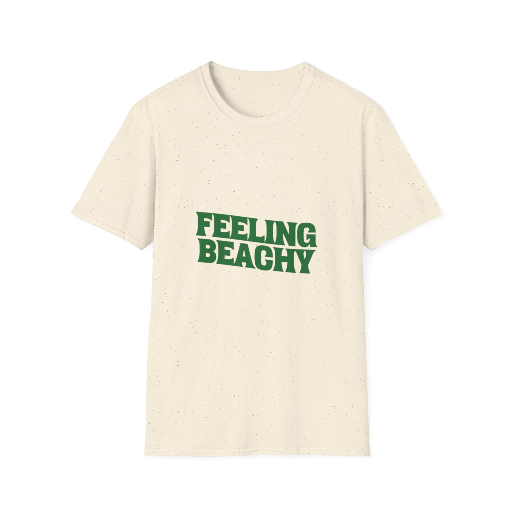 Feeling Beachy T-Shirt — Retro Green Beach Vibes Tee