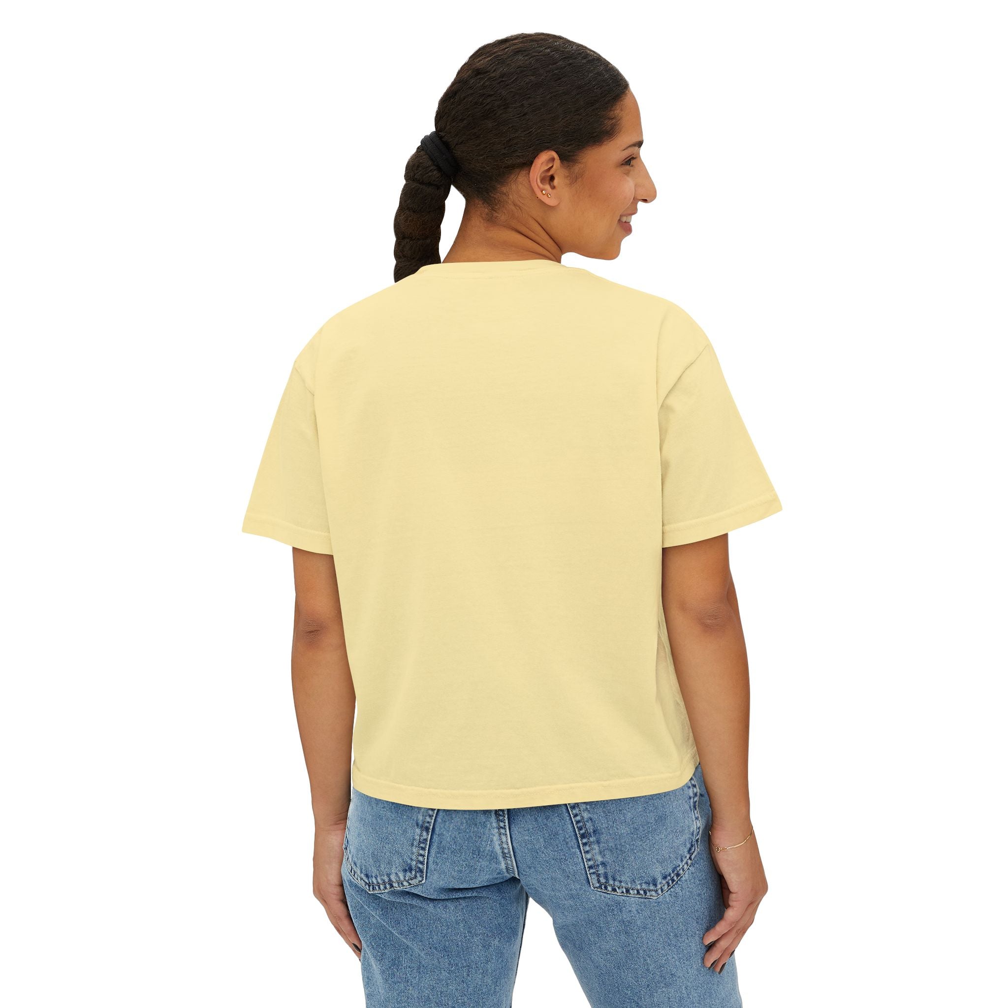 More Coffee Less Worry Women's Boxy Tee