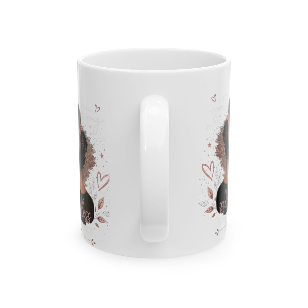 Thank You Floral Ceramic Mug — Customizable Logo & Appreciation Gift (11oz, 15oz)