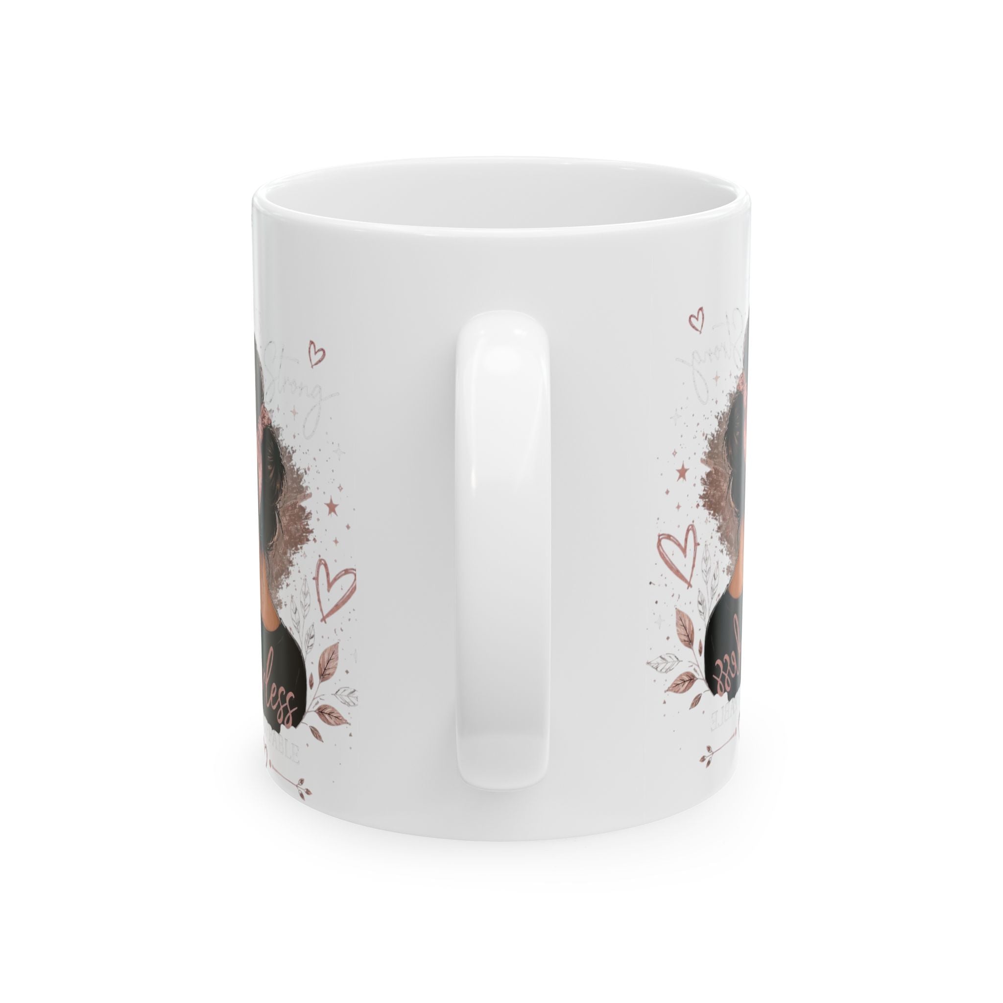 Thank You Floral Ceramic Mug — Customizable Logo & Appreciation Gift (11oz, 15oz)