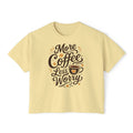 More Coffee Less Worry Women's Boxy Tee