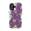 Lilac Floral Tough Phone Case — Purple Botanical Protective Cover